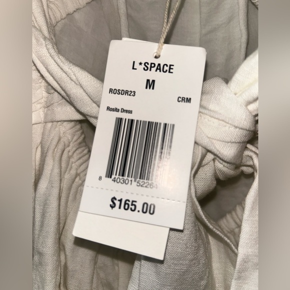 L*SPACE Rosita Cream Dress Size M - Picture 9 of 10